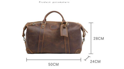 Premium Retro Large Capacity Leather Travel Bag  | Bag Pack Store