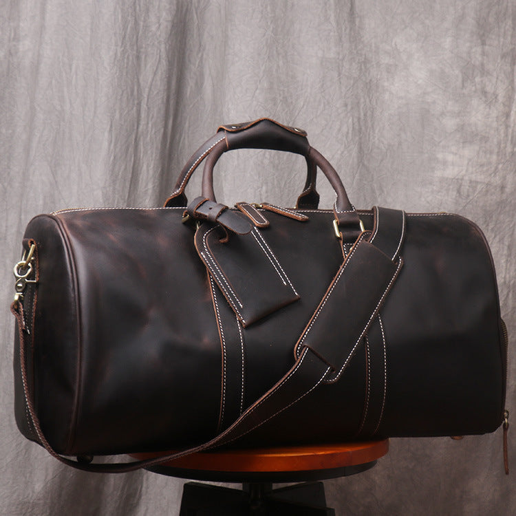 Premium Leather Retro Style Hand Luggage Bag| Bag Pack Store