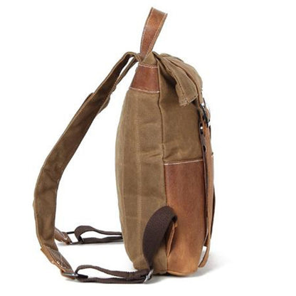 Durable Oil Wax Canvas & Leather Backpack | Bag Pack Store