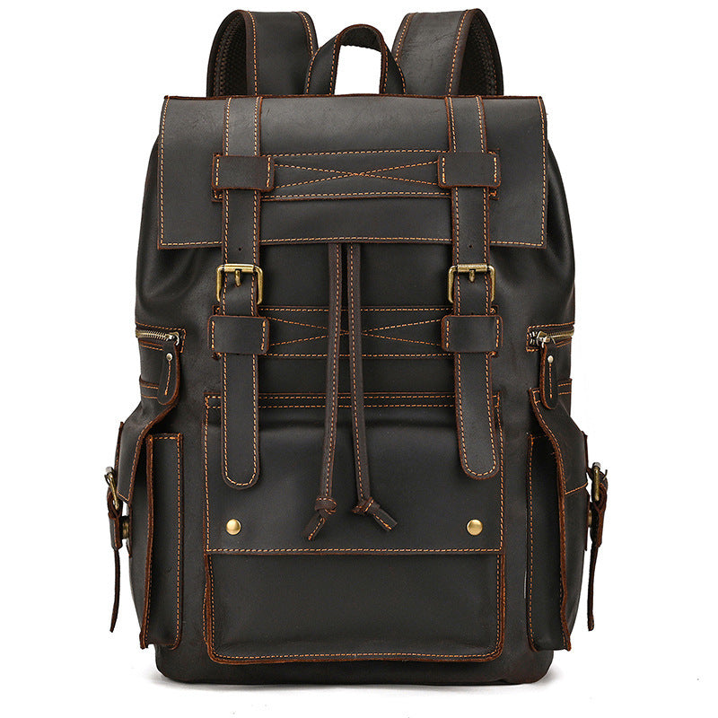 Multipurpose Premium Leather Vintage Backpack| Bag Pack Store