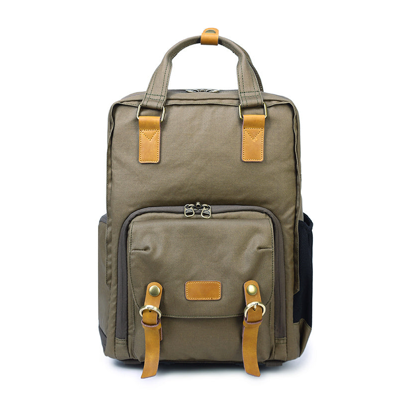 Cotton Canvas Camera Backpack| Bag Pack Store