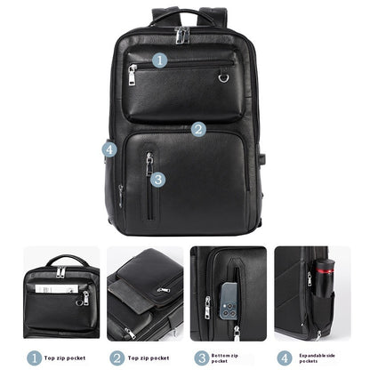 Multifunctional High-Quality Premium Leather Backpack | Bag Pack Store